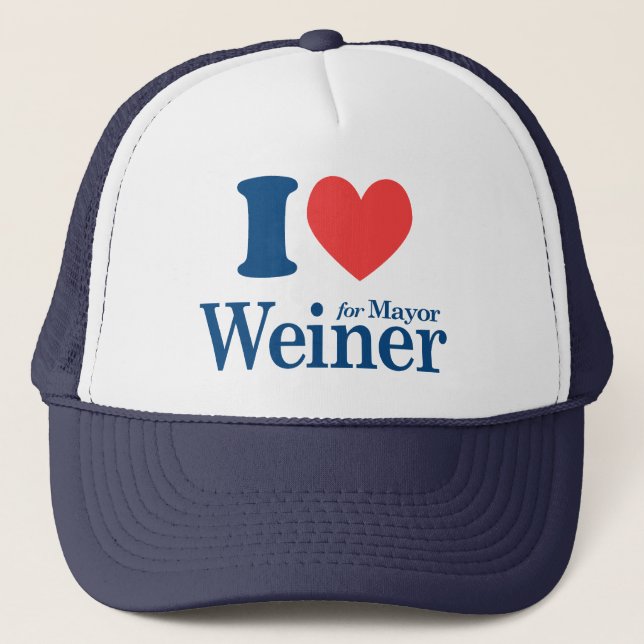 I Love Weiner Trucker Hat (Front)