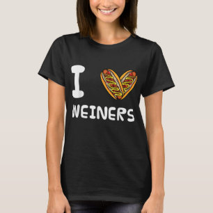 I Love Weiners Hotdogs Frankfurter Wiener Frank Sa T-Shirt