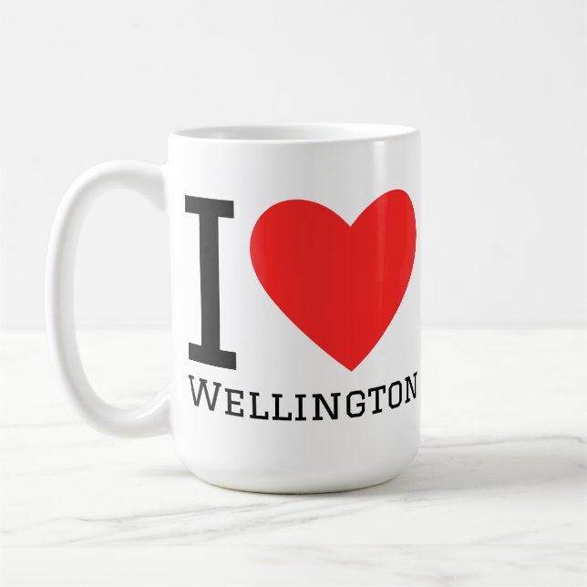I love wellington coffee mug (Left)