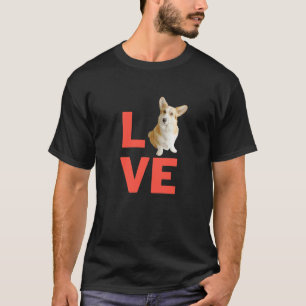 I Love Welsh Corgi Dog Puppy Pet Owners And Animal T-Shirt