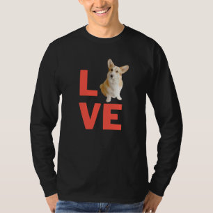 I Love Welsh Corgi Dog Puppy Pet Owners And Animal T-Shirt