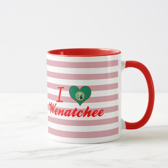 I Love Wenatchee, Washington Mug (Right)