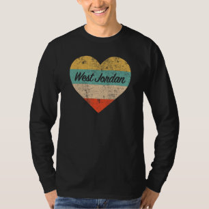 I Love West Jordan Utah Vintage Distressed Retro T-Shirt