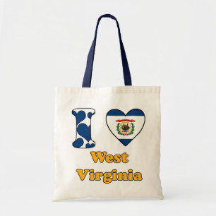 I love West Virginia Tote Bag