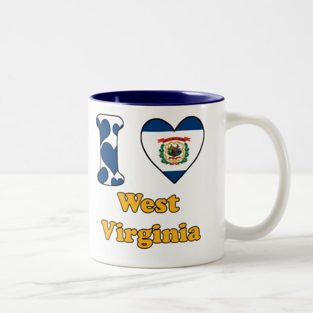 I love West Virginia Two-Tone Coffee Mug (Right)