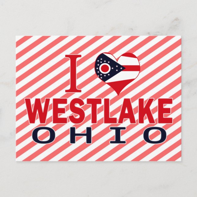 I love Westlake, Ohio Postcard (Front)