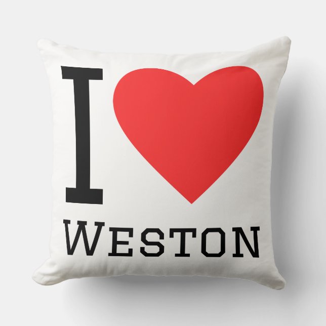 I love Weston  Cushion (Front)