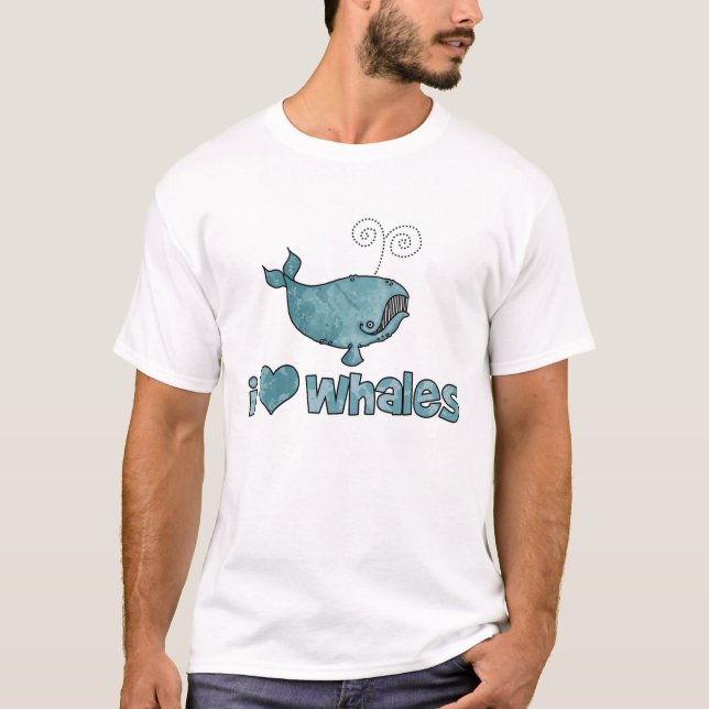 i love whales T-Shirt (Front)