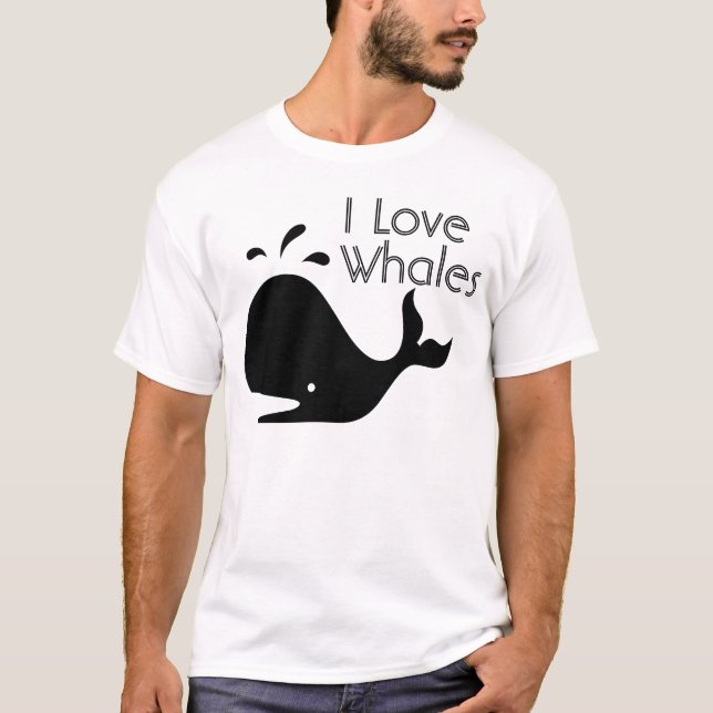 I Love Whales Tee (Front)
