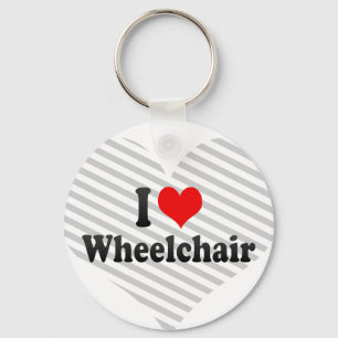 I love Wheelchair Key Ring