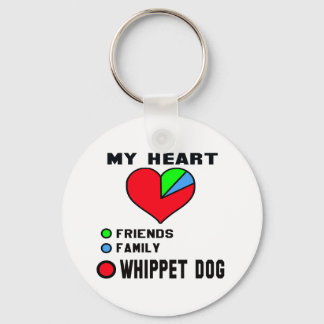 I love Whippet. Key Ring