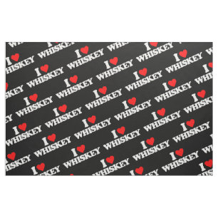 I LOVE WHISKEY FABRIC
