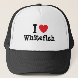 I love Whitefish heart T-Shirt Trucker Hat
