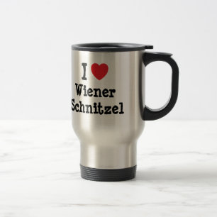 I love Wiener Schnitzel heart T-Shirt Travel Mug