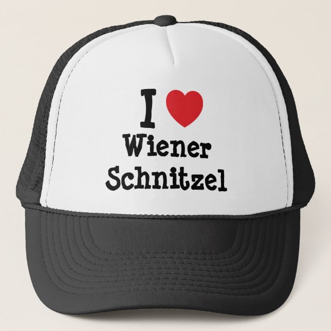 I love Wiener Schnitzel heart T-Shirt Trucker Hat (Front)