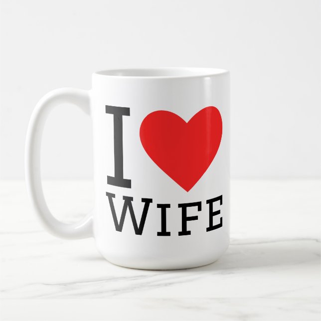 I love wife coffee mug (Left)