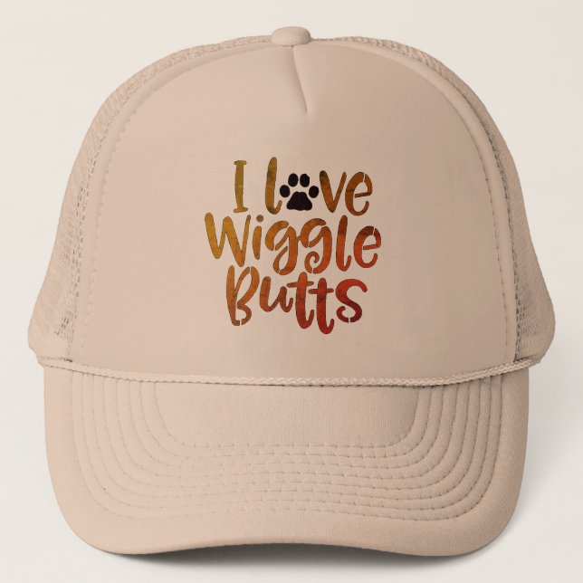 I Love Wiggle Butts Hat (Front)
