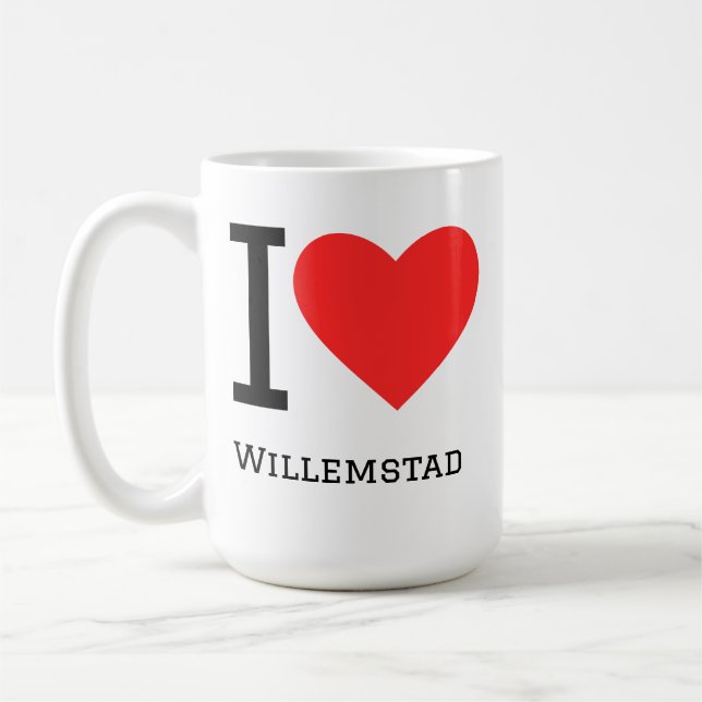 I love Willemstad Coffee Mug (Left)