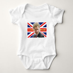 I Love William Baby Bodysuit