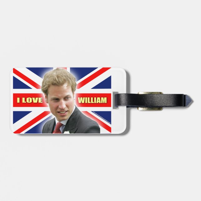 I Love William Luggage Tag (Back Horizontal)