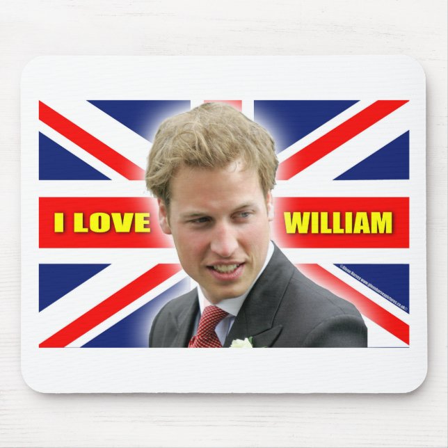 I Love William Mouse Pad (Front)