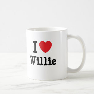 I love Willie heart custom personalised Coffee Mug