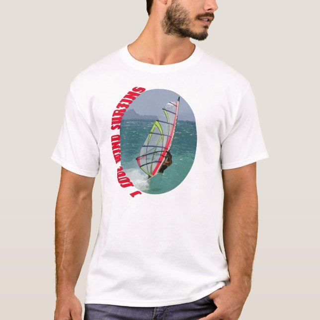 I Love Wind Surfing T-Shirt (Front)