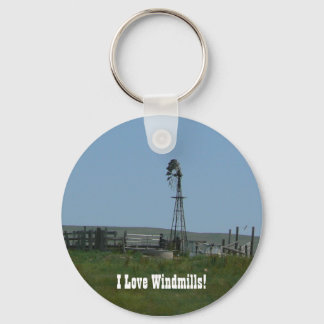 I Love Windmills! Key Ring