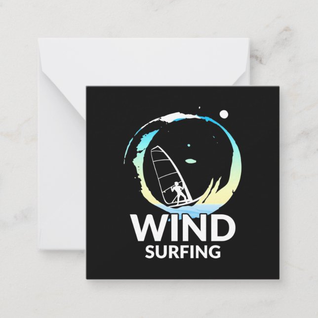 I Love Windsurfing Card (Front)