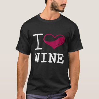 I Love Wine Funny Drinker Tee Alcohol Liquor Drunk