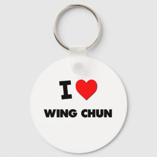 I Love Wing Chun Key Ring