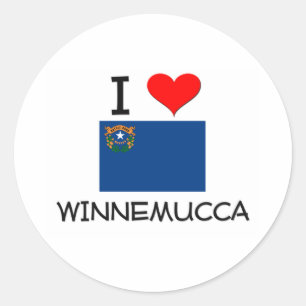 I Love Winnemucca Nevada Classic Round Sticker