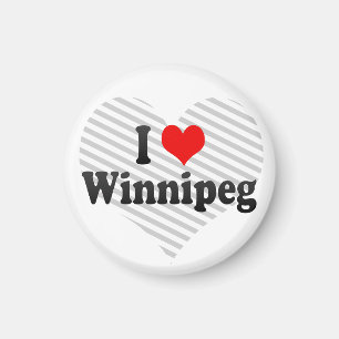 I Love Winnipeg, Canada Magnet
