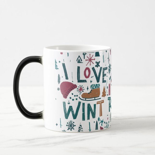 I Love Winter Magic Mug (Left)