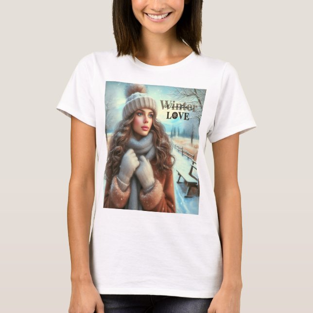 I love winter  T-Shirt (Front)