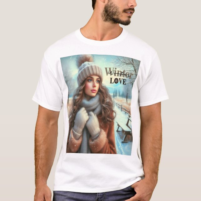I love winter  T-Shirt (Front)