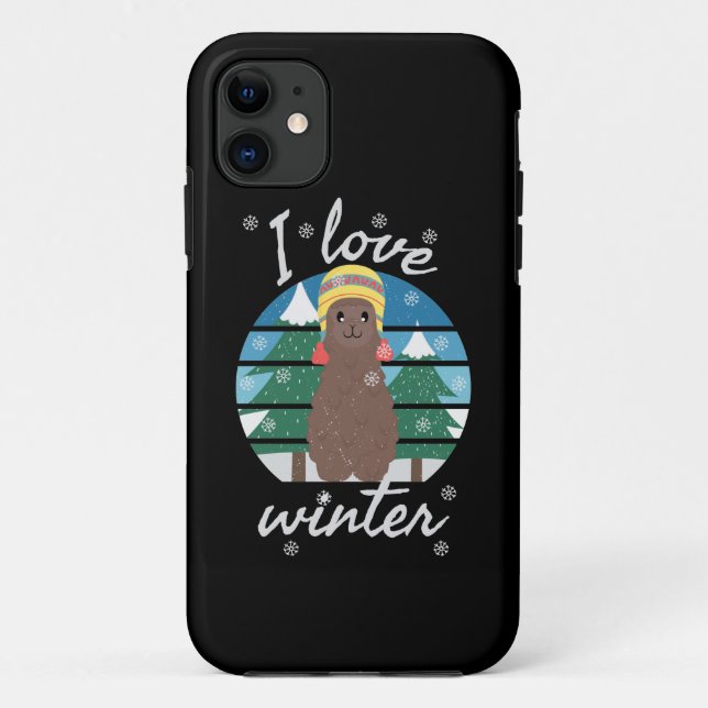 I Love Winter | winter lover gift | winter lovers Case-Mate iPhone Case (Back)