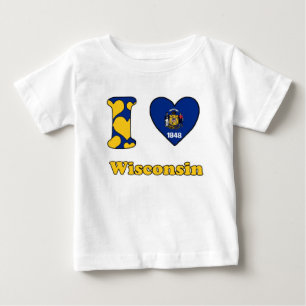 I love Wisconsin Baby T-Shirt