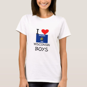 I Love Wisconsin Boys T-Shirt