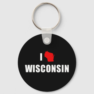 I Love Wisconsin Key Ring