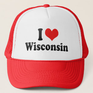 I Love Wisconsin Trucker Hat
