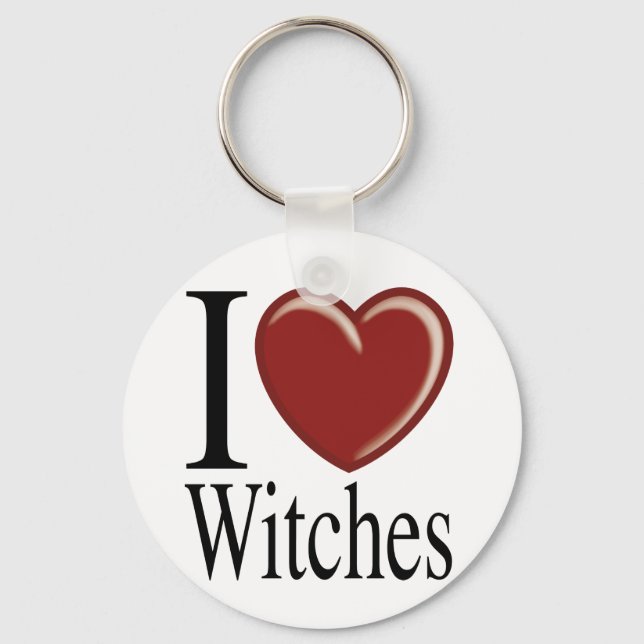 I LOVE WITCHES KEY RING (Front)