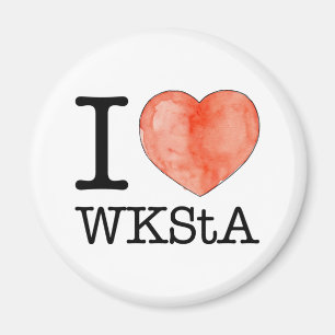 i love WKStA Magnet