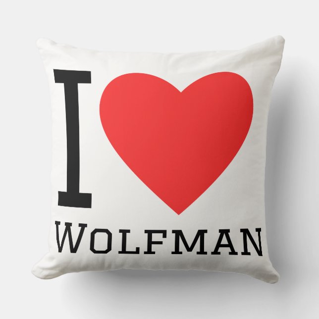 I love wolfman cushion (Front)