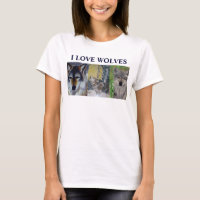I LOVE WOLVES top
