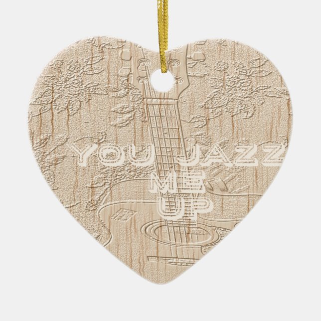 I love wood going brown Hakuna Matata Ceramic Tree Decoration (Front)