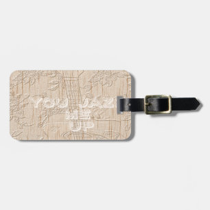 I love wood going brown Hakuna Matata Luggage Tag