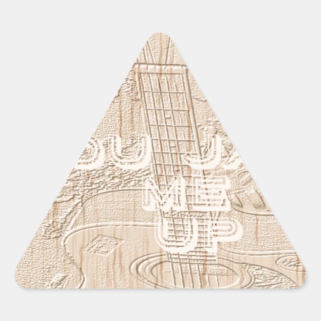 I love wood going brown Hakuna Matata Triangle Sticker (Front)
