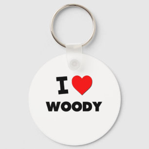 I love Woody Key Ring