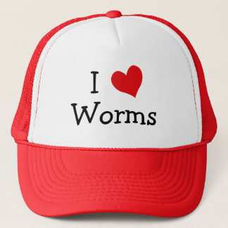 I Love Worms Trucker Hat